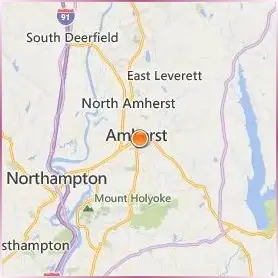 Amherst College Location Map Amherst College Location Map