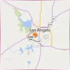 Angelo State University Location Map