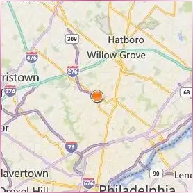 Arcadia University Location Map