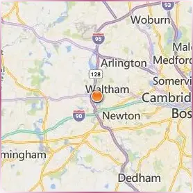 Brandeis University Location Map