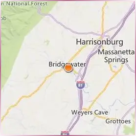 Bridgewater College Location Map