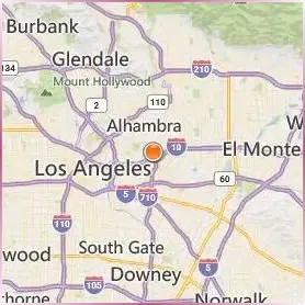 California State University Los Angeles Location Map