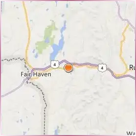 Castleton University Location Map
