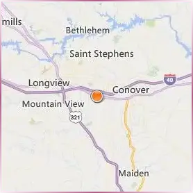 Catawba Valley Community College Location Map