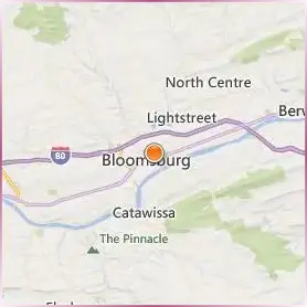 Commonwealth University of Pennsylvania Location Map