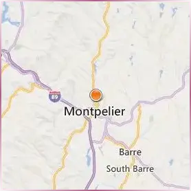 Community College of Vermont Location Map