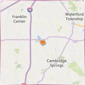 Edinboro University of Pennsylvania Location Map Edinboro University of Pennsylvania Location Map