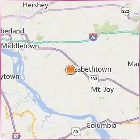Elizabethtown College Location Map Elizabethtown College Location Map