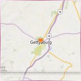 Gettysburg College Location Map Gettysburg College Location Map