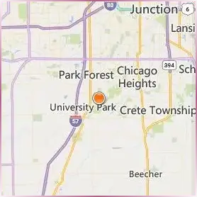 Governors State University Location Map