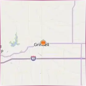 Grinnell College Location Map