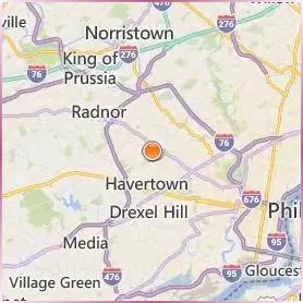 Haverford College Location Map