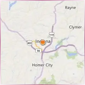 Indiana University of Pennsylvania Location Map Indiana University of Pennsylvania Location Map