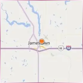 University of Jamestown Location Map University of Jamestown Location Map