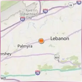 Lebanon Valley College Location Map