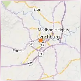University of Lynchburg Location Map University of Lynchburg Location Map
