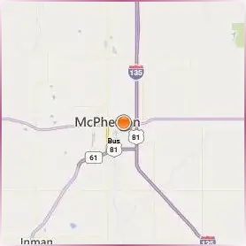McPherson College Location Map McPherson College Location Map