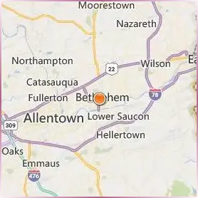 Moravian University Location Map Moravian University Location Map