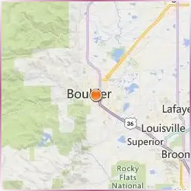 Naropa University Location Map
