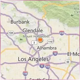 Occidental College Location Map