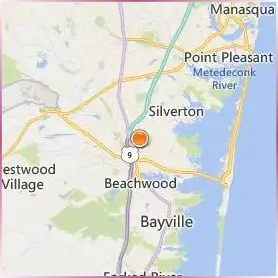 Ocean County Vocational Technical School Location Map