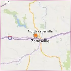 Ohio University Zanesville Location Map