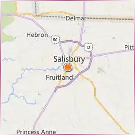 Salisbury University Location Map Salisbury University Location Map