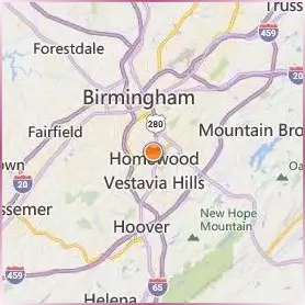 Samford University Location Map Samford University Location Map