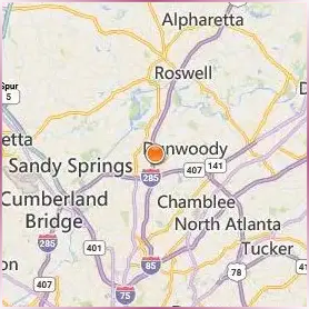 The Art Institute of Atlanta Location Map