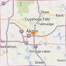 University of Akron Location Map
