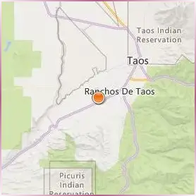 University of New Mexico Taos Location Map