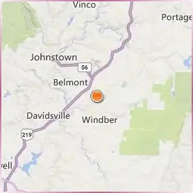 University of Pittsburgh Johnstown Location Map