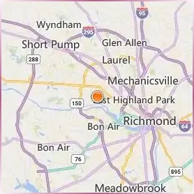 University of Richmond Location Map University of Richmond Location Map
