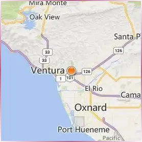 Ventura College Location Map Ventura College Location Map