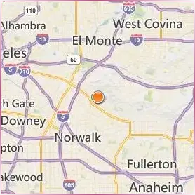 Whittier College Location Map